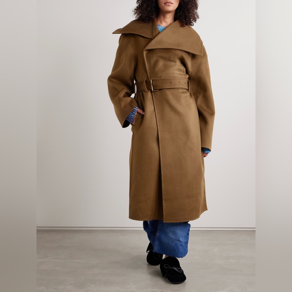 *NEW* JW Anderson Belted Wool-Felt Coat